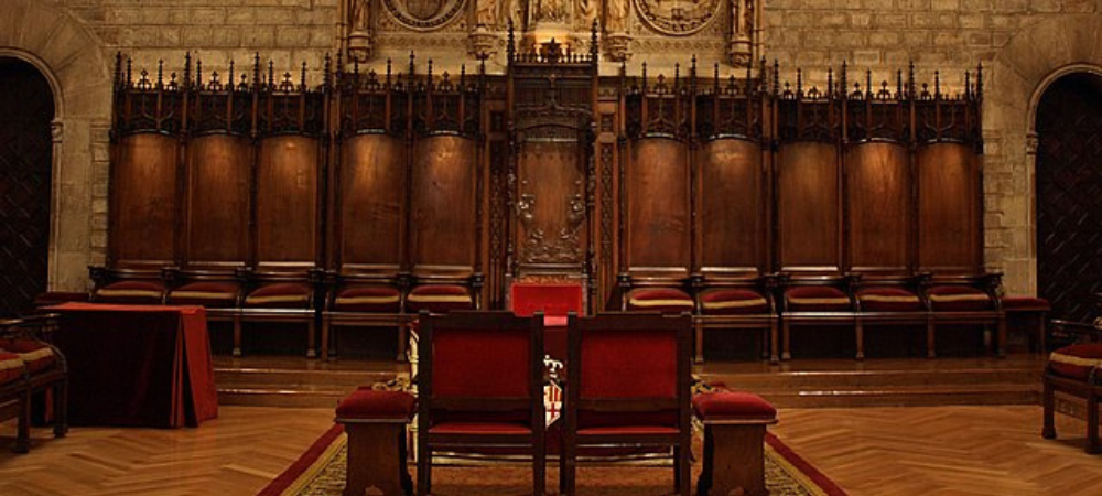Bodas civiles en el Saló de Cent de Barcelona